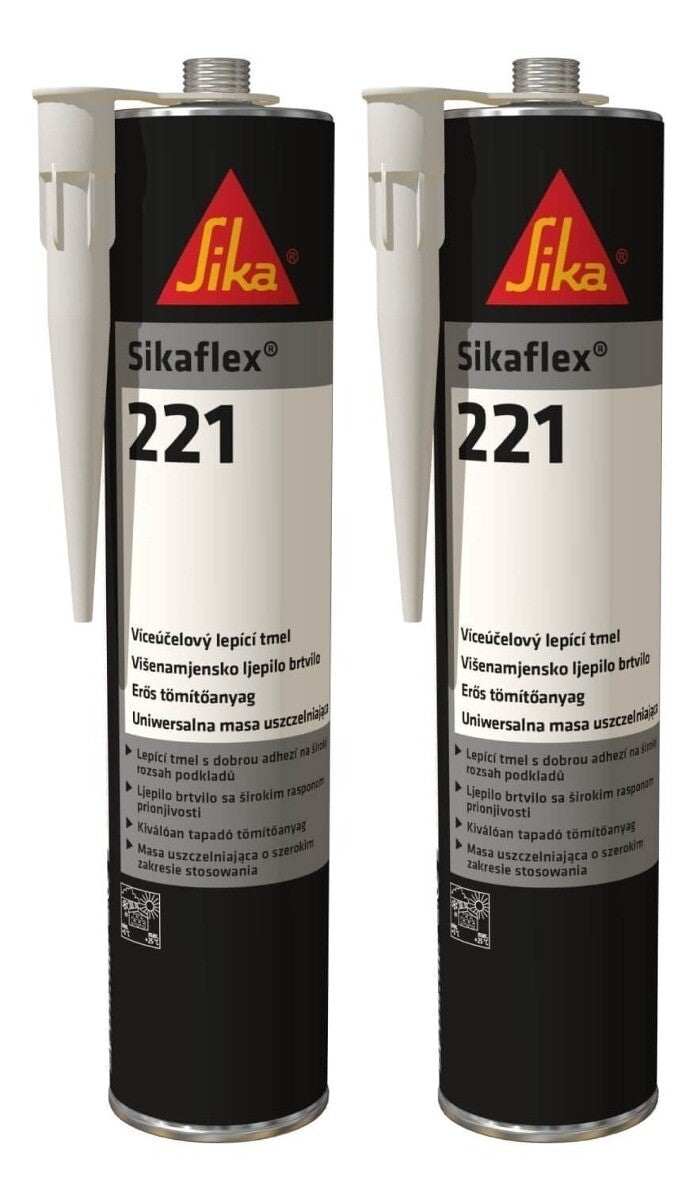 Sellante Sikaflex-221 300ml Blanco Y Gris - DISTRIBUIDORA SCARLETT