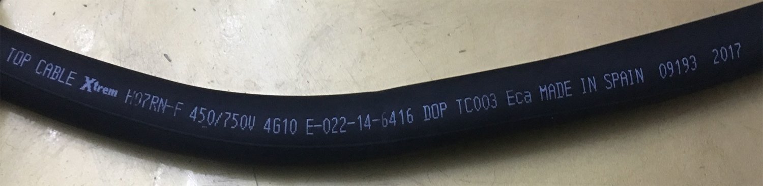 top cable 4g10 h07rnf xtrem
