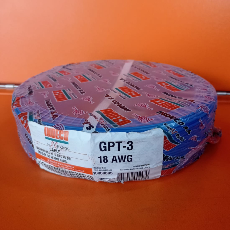 cable gpt 18 awg indeco precio