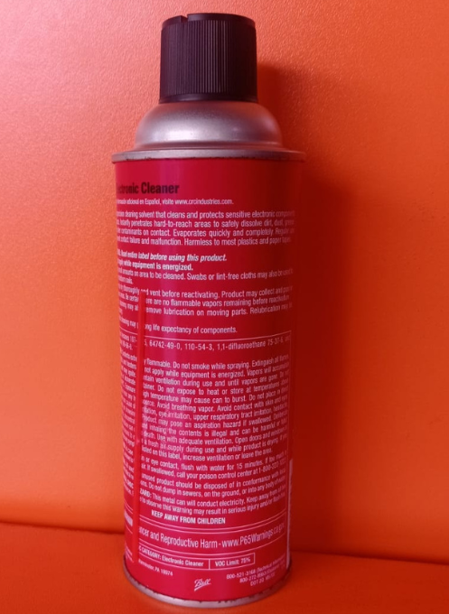 crc contact cleaner rojo
