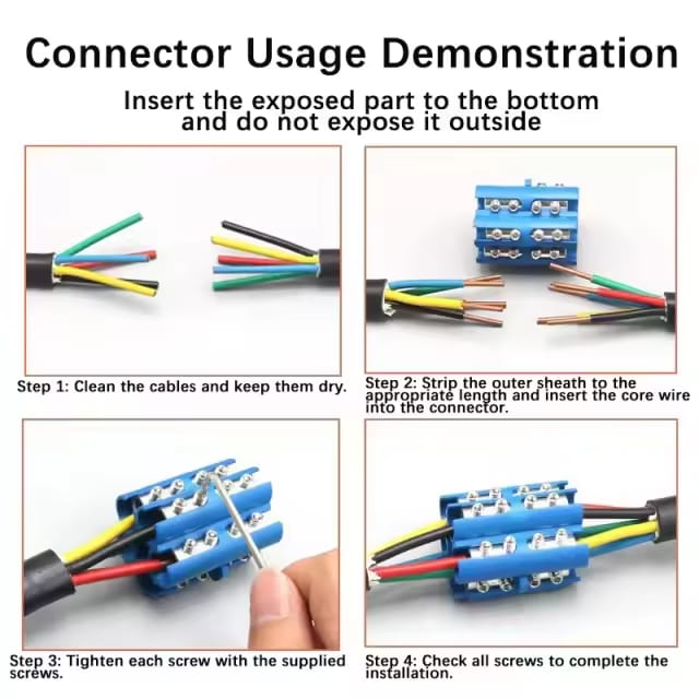 conector electrico de cable
