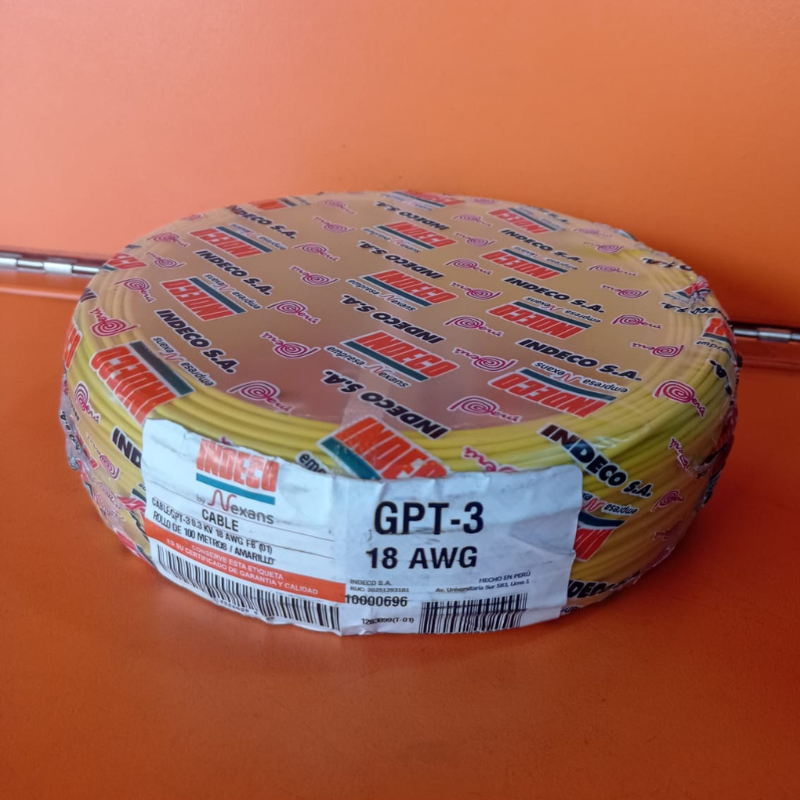 cable gpt 18 amarillo precio