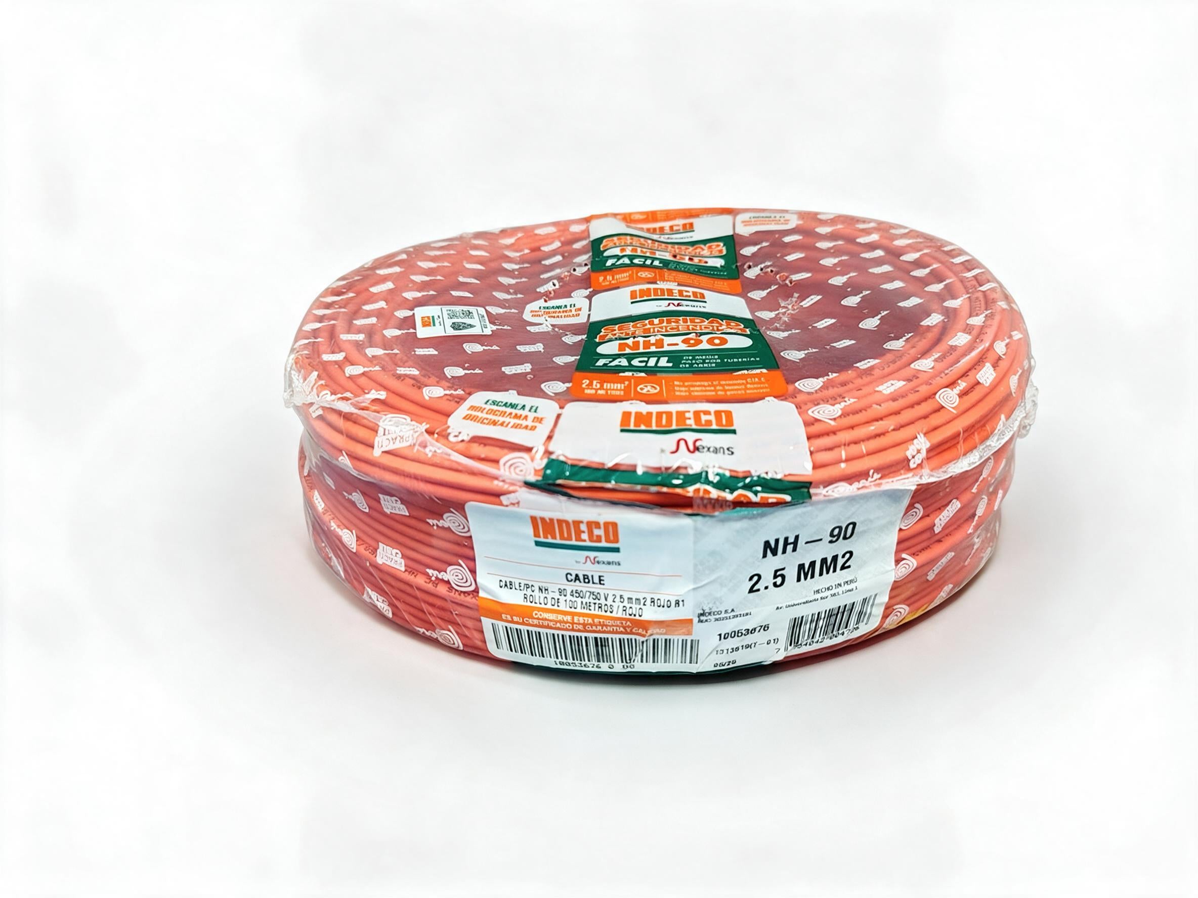 cable nh90 indeco rojo 2.5 mm2