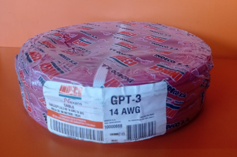 cable automotriz gpt 14 rojo