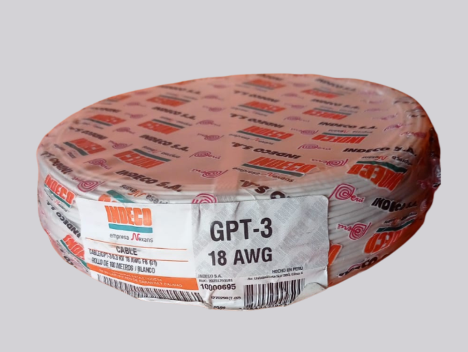 comprar cable gpt 18 blanco indeco