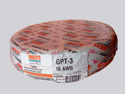 comprar cable gpt 18 blanco indeco